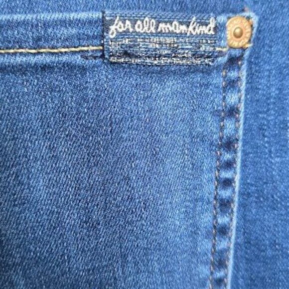 7 for All Mankind sz 32 Gwenevere Monroe High Rise Ankle Cut Jean - Picture 5 of 6